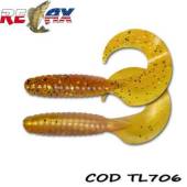 Grub RELAX Twister Laminated 9cm, culoare TL706, 4buc/plic
