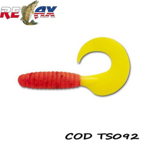Grub RELAX Twister Standard 9cm, culoare TS092, 4buc/blister