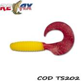 Grub RELAX Twister Standard 9cm, culoare TS202, 4buc/blister