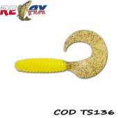 Grub RELAX Twister Standard 9cm, culoare TS136, 4buc/blister