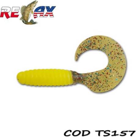 Grub RELAX Twister Standard 9cm, culoare TS157, 4buc/blister