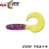 Grub RELAX Twister Standard 9cm, culoare TS274, 4buc/blister