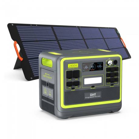 Pachet iHUNT Energy BackUp PRO 2KW + panou solar portabil 200W