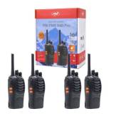 Kit 4 statii radio portabile PNI PMR R40 PRO acumulatori, incarcatoare si casti incluse