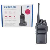 Statie radio portabila profesionala PNI PMR R15, 0.5W, ASQ, TOT, monitor, programabila