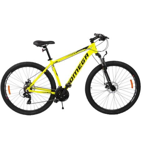 Mountainbike OMEGA Thomas 27.5, cadru 49cm, galben negru alb