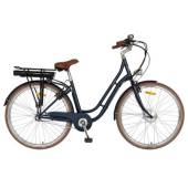 Bicicleta electrica city (E-Bike) Carpat C281CE, roti 28", 250W, autonomie max. 60km, Bleu/Maro