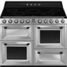 Aragaz electric SMEG Victoria TR4110IX2, plita cu inductie, termoventilat, 110x60 cm