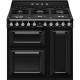 Aragaz pe gaz SMEG Victoria TR93BL, termoventilat, 90x60 cm