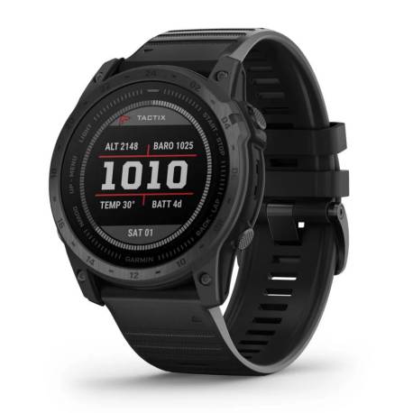 Ceas GARMIN tactix 7 Standard, funcţii tactice, GPS şi curea din silicon, 51mm