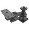 Suport sonar RAM Horizontal 6" Swing Arm Mount with Ball & Socket Rectangular Plate
