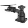 Suport sonar RAM Horizontal 6" Swing Arm Mount with Ball & Socket Rectangular Plate