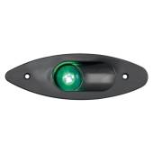 Lumina de navigație verde, baza neagra OSCULATI 11.129.01