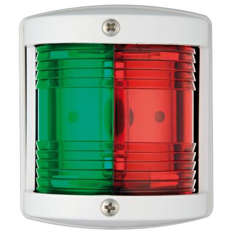 Lumina navigatie bicolora OSCULATI Utility 77, 225° rosu-verde, carcasa alba