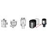 Lumina navigatie OSCULATI Utility 88 black/ 135° alb pupa
