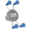 Set 4 capace RAM X-Grip Blue Rubber Cap RAP-UN-CAP-4-BLUEU