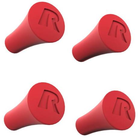 Set 4 capace RAM X-Grip Red Rubber Cap RAP-UN-CAP-4-REDU