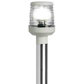 Lumina navigatie LED pe stalp detasabil 100cm, bază standard, alb, OSCULATI 11.163.12