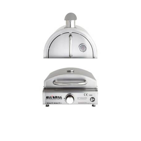 Set gratar si cuptor pizza pe gaz Multi-Kulti ALL'GRILL, 3.8 kW