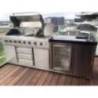 Modul bucatarie de exterior cu frigider si chiuveta ALL'GRILL 850M11