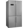 Combina frigorifica side by side SMEG Universal FQ60XDF, Clasa F, 572 litri, argintiu