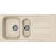 Chiuveta de bucatarie SMEG Universal LZ102AV2, 1+1/2 cuva, 100 cm, compozit, bej