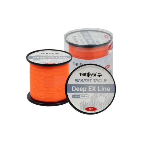 Fir monofilament THE ONE Deep EX Line Soft 600m, 0.28mm, orange