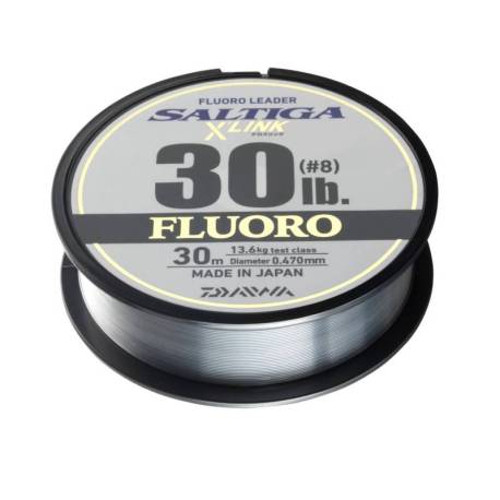 Leader fluorocarbon DAIWA Saltiga X'Link 0.28mm, 12lbs, 30m