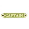 Placuta bronz CAPTAIN, 16x3.2cm