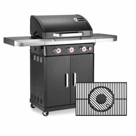 Gratar pe gaz LANDMANN Rexon PTS 3.1, 3 + 1 arzatoare, grill 64x40cm