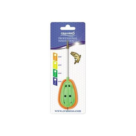 Momitor cu forma CRALUSSO Rocket Method Verde Fluo 30g (1+1 buc)