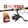 Combo pescuit la feeder DELPHIN RedFEED 360cm + mulineta 4T + fir 0.23mm