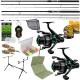 Combo pescuit CARP EXPERT Smart Feeder set dublu 390cm cu rodpod