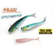 Shad RAID Little Sweeper Fish Skin 6.3cm culoare 080 Clear Wakasagi, 8buc/plic
