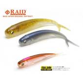 Naluci RAID Fish Roller Fish Skin 8.9cm culoare 080 Clear Wakasagi, 7buc/plic