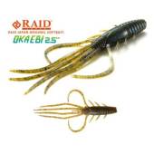 Naluca RAID Oka Ebi 6.3cm culoare 001 Green Pumpkin Seed, 6buc/plic