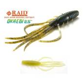Naluca RAID Oka Ebi 6.3cm culoare 072 Stealth Fish, 6buc/plic