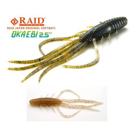 Naluca RAID Oka Ebi 6.3cm culoare 076 Pile Shrimp, 6buc/plic