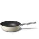 Wok SMEG 50's Style CKFW3001CRM, 30 cm, crem