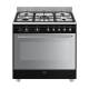 Aragaz SMEG Mista GM90N9, clasa A, negru