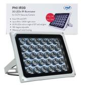 Reflector cu LED-uri infrarosu PNI IR30 pentru camere si sisteme CCTV, 30 leduri IR, distanta 80m