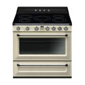 Aragaz SMEG Victoria TR90IP9, plita cu inductie, clasa A, crem