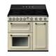 Aragaz SMEG Victoria TR93IP, vapor clean, clasa A, crem