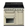 Aragaz SMEG Victoria TR93IP, vapor clean, clasa A, crem