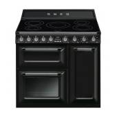 Aragaz SMEG Victoria TR93IBL, vapor clean, clasa A, negru