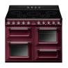 Aragaz SMEG Victoria TR4110IRW, plita cu inductie, vapor clean, clasa A, visiniu