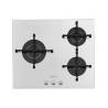 Plita pe gaz SMEG Linea PV163B2, 3 zone de gatit, 60 cm, alb