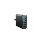 Incarcator de retea ANKER PowerPort+ 5 Qualcomm Quick Charge 3.0 63W 5 porturi USB PowerIQ Negru