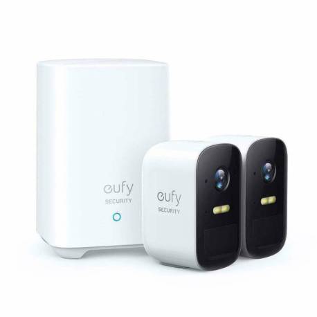 Kit supraveghere video EUFY Cam 2C Security wireless, HD 1080p, IP67, Nightvision, 2 camere video