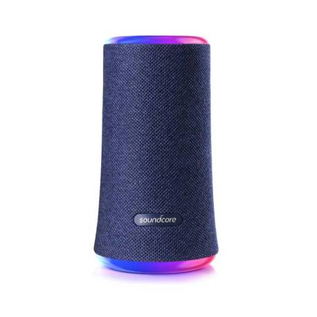 Boxa portabila wireless bluetooth ANKER Soundcore Flare 2, 20W, 360° cu lumini LED, Albastru